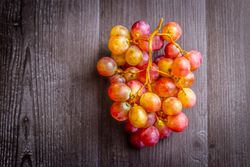 Grapes on table
