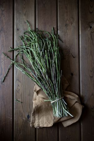 Fresh green asparagus