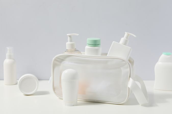 Toilet bag for different toilet and self care accessories