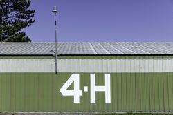 4-H building at the Carlton County Fairgrounds in Carlton, Minnesota