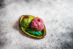 Traditional Georgian dish beet & spinach dish pkhali