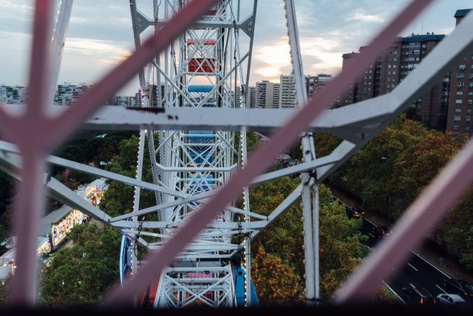 Ferris wheel in amusement park