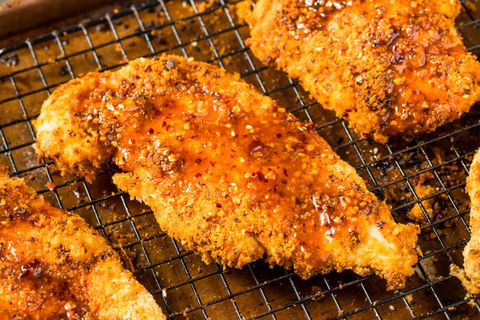 Homemade Hot Honey Chili Crisp Fried Chicken