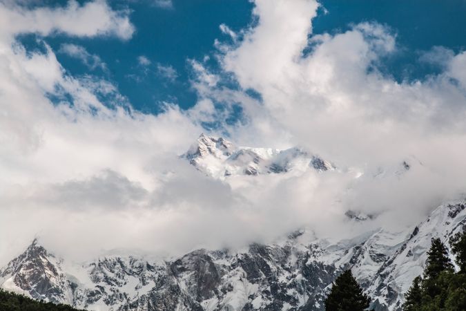 Landscape of Fairy Meadows Nanga Parbat mountain