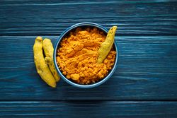 Fragrant seasoning - turmeric, one of the main ingredients in Indian curry