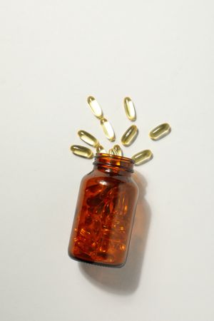 Immunity support capsules - Omega, health care concept