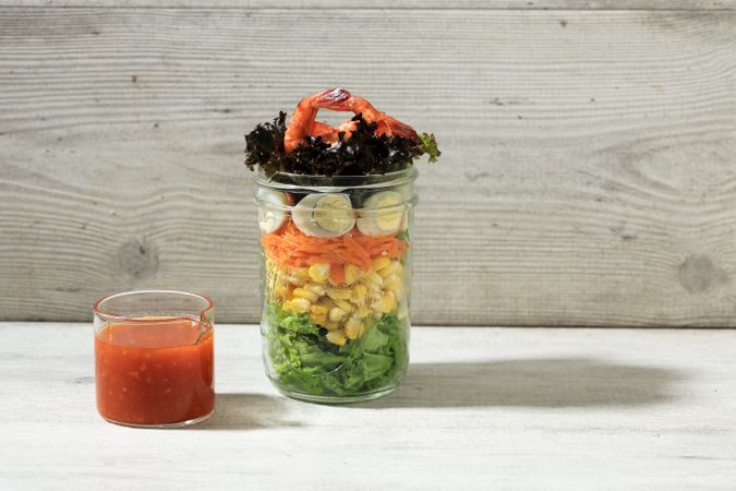 Prawn Salad in a Jar