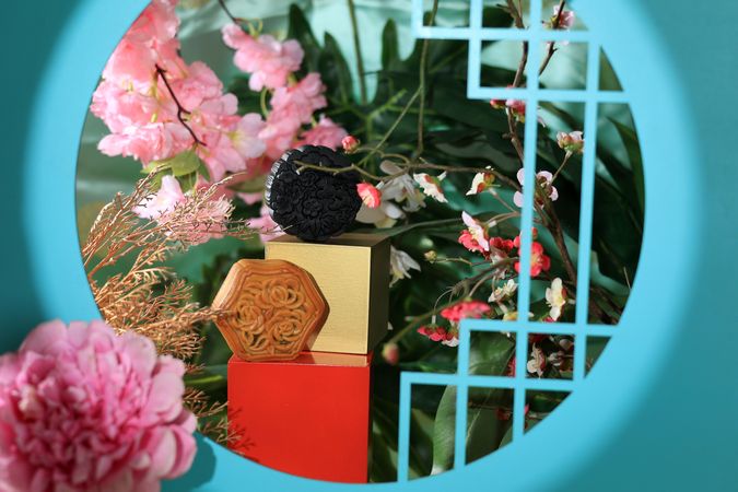 Concept Mooncake for Mid Autumns Festival