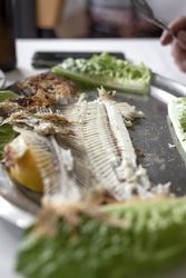 Restaurant table ready to eat