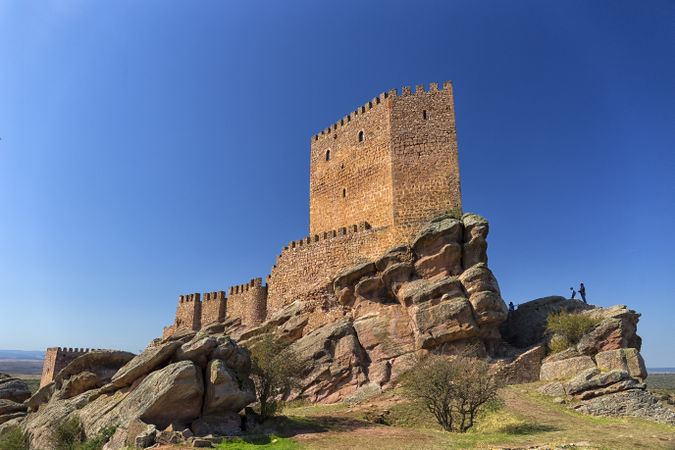 Castle of Zafra. Game of Thrones, Tower of Joy. Hombrados, Campillo de Dueñas, Guadalajara, Castilla La Mancha, Spain, Europe
