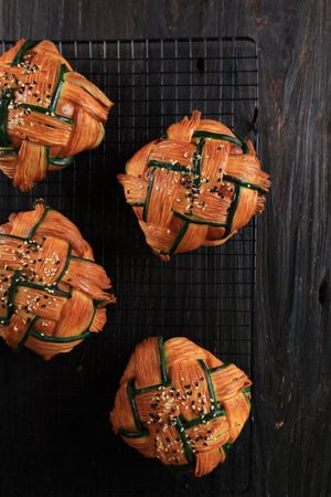 Cropat Croissant Ketupat, Pastry with Beef rendang Filling for Eid al Fitr Celebration