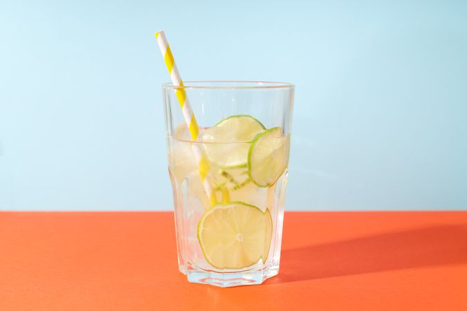 Glass of mojito, delicious fresh summer cocktail