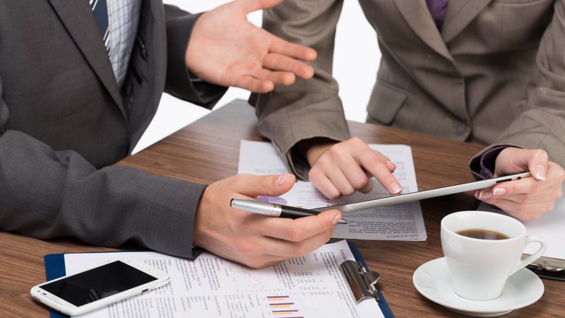 Business Transaction Photo on the table