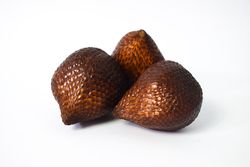 Three salak fruits, snake skin fruit from Indonesia