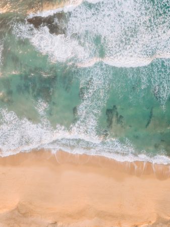Sea waving near shore