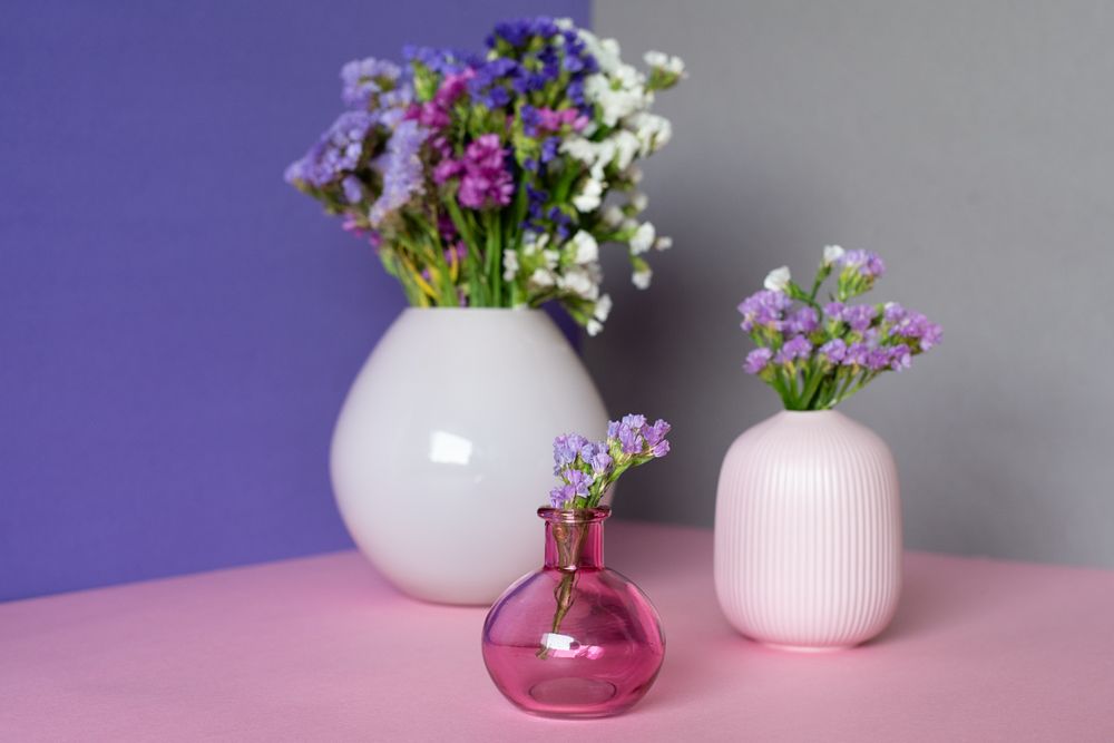 Multicolor sea lavender flowers bouquet
