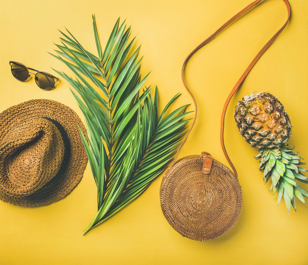 Summer or spring beach essentials