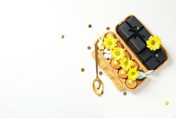 Pension rewards, returns and investment funding concepts, golden eggs