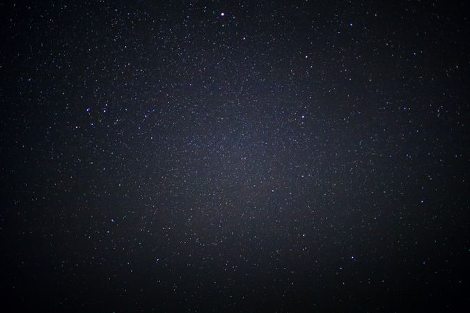 Starry night sky and milky way galaxy with stars and space dust in the universe