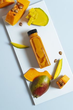 Mango and pumpkin smoothie