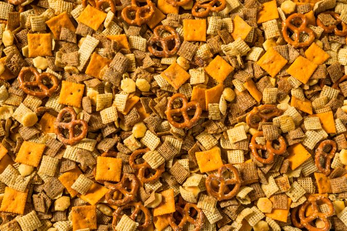 Homemade Flavored Cracker Snack Mix