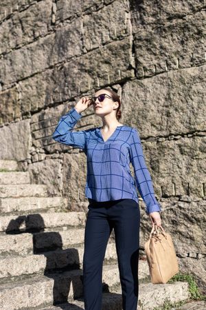 Businesswoman at street