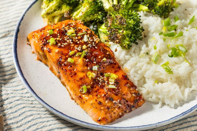 Healthy Homemade Baked Hot Honey Salmon