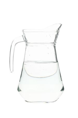 Pitcher of water in plain room