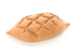 wheat bread isolated on plain background. Bakery products