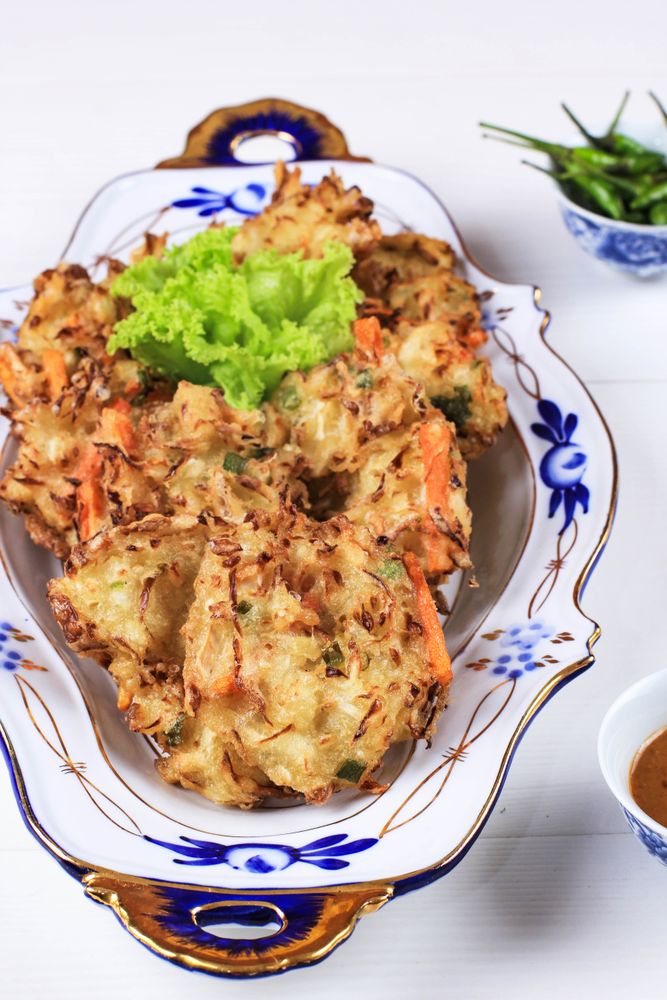 Bala-bala or Bakwan Vegetable Fritter, Traditional Indonesian Snack