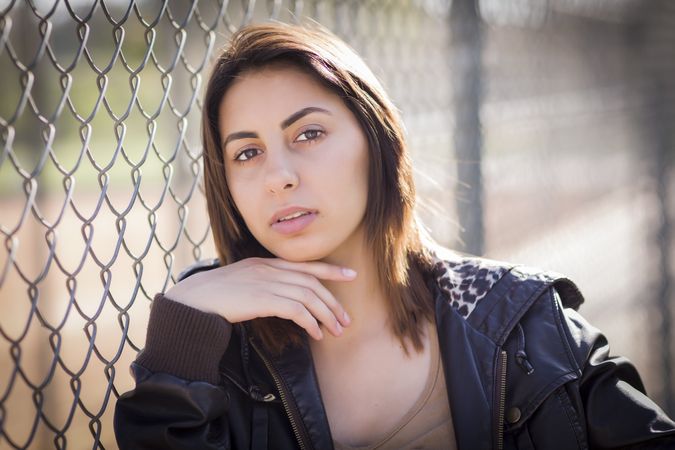 Portrait of Thoughtful Iranian Woman