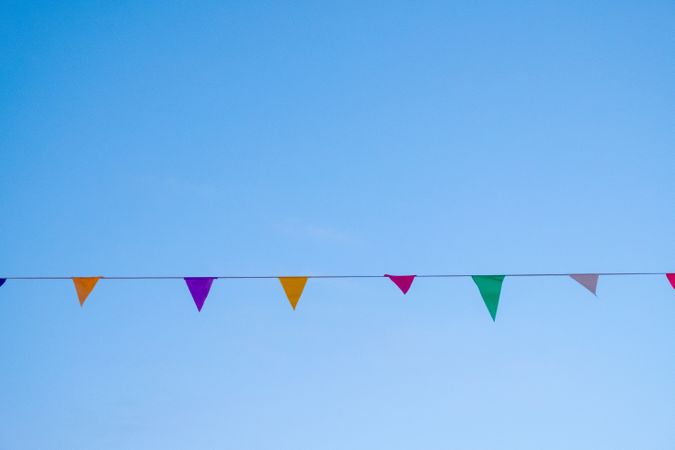 Garlands in sky