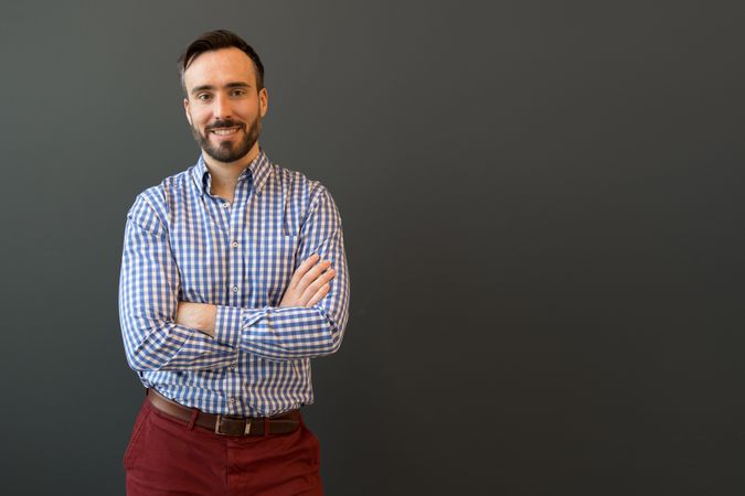 Elegant man in office portrait