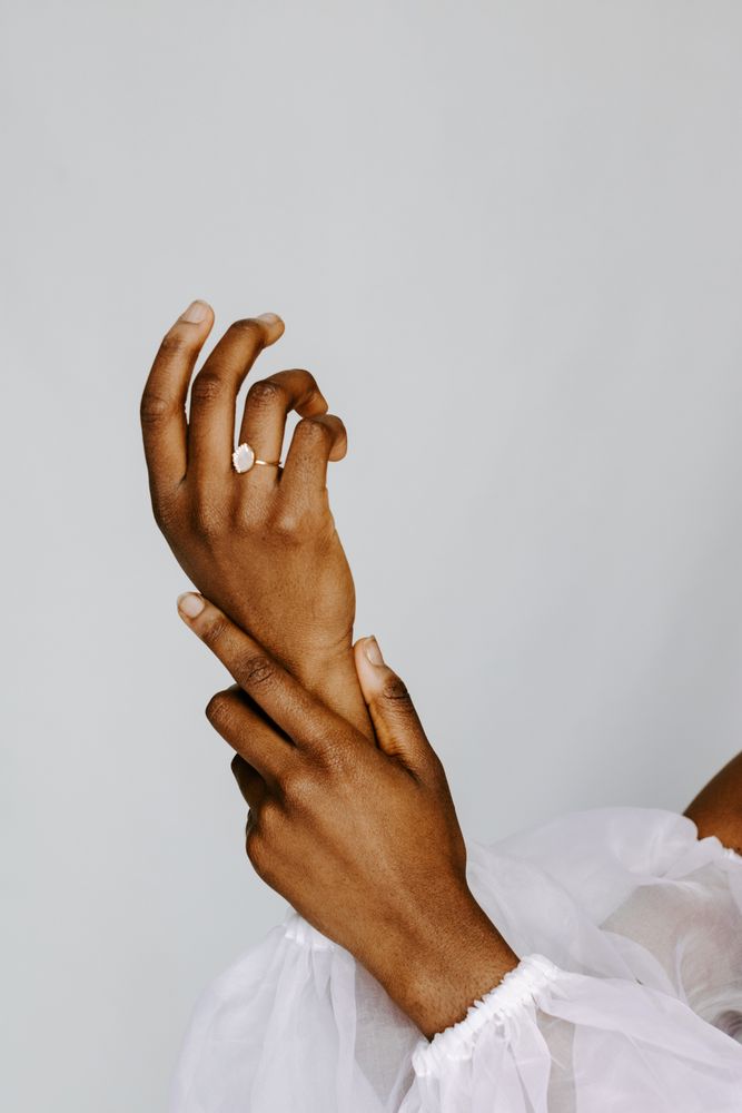 Two hands with a ring