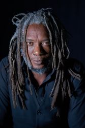Portrait of man with dreadlocks