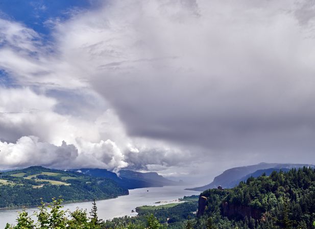 View of the Columbia River Gorge from Chanticleer Point near Corbett, Oregon