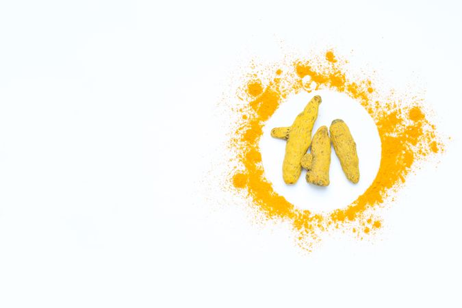 Fragrant seasoning - turmeric, one of the main ingredients in Indian curry