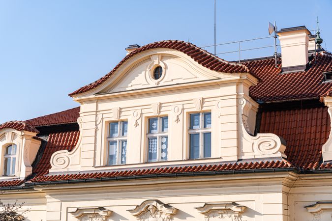 Decoration of the building in Old Prague