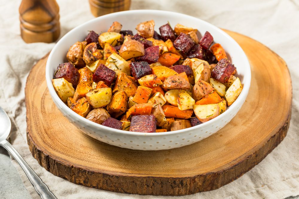 Homemade Healthy Autumn Roasted Root Vegetables