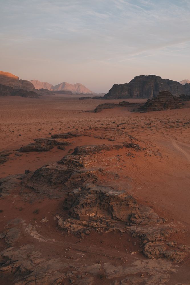 Landscape of Wadi Rum desert