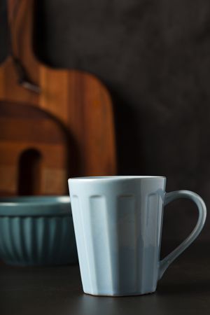Cup of coffee with creamy milk.