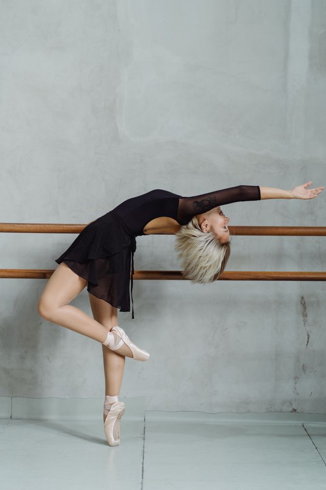 Woman dancing ballet