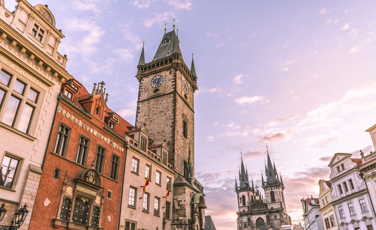 Prague clock tower