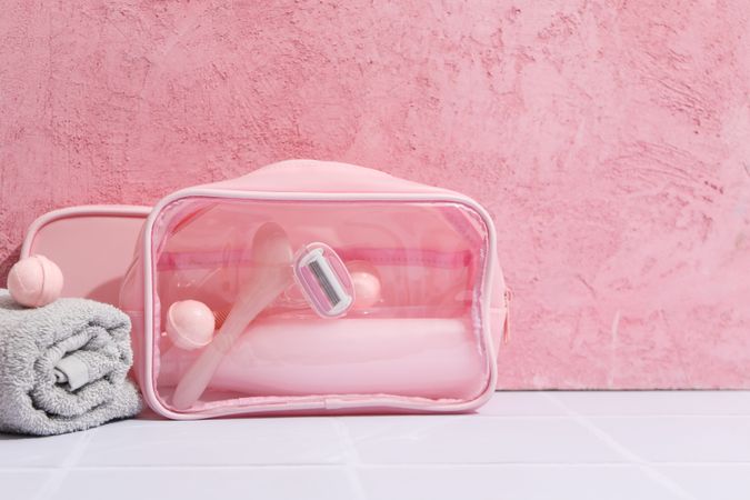 Toilet bag for different toilet and self care accessories