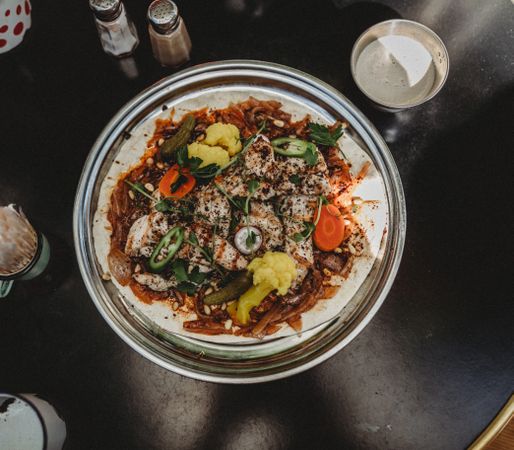 arabic dish with meat and vegetables