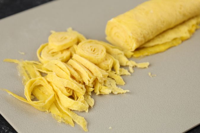 Telur Dadar Rawis, Rolled Scrambled Egg for Nasi Uduk