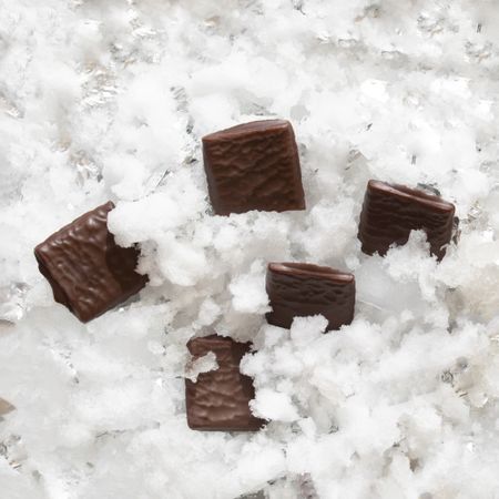 Chocolates in snow