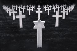 Stone graves disposed symmetrically