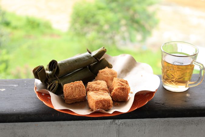 Tahu Sumedang or Sumedang Tofu with Lontong for Breakfast.