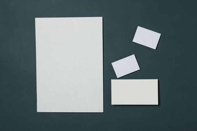 Mockup business brand template on light dark background, space for text